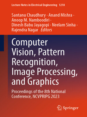 cover image of Computer Vision, Pattern Recognition, Image Processing, and Graphics